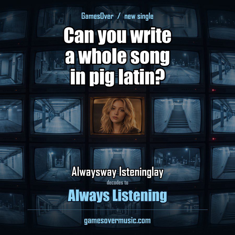 Can you write a whole song in pig latin?